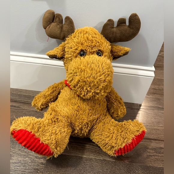 Kellytoy Moose Stuffed Animal Tan/Brown Holiday Plush - Picture 1 of 7
